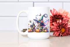Watercolor Fairy Halloween Scene | Sublimation | Clipart Product Image 2