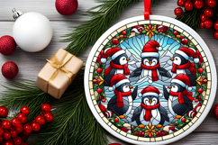 Round Christmass Ornament PNG Product Image 2