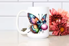 High Detail Watercolor Butterfly Sunglasses Product Image 2