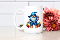 Beach Gnome Azzure Accents Shorts Tee Shirt | Sublimation Product Image 2