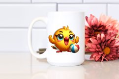 Colorful Baby Canary Cartoon | Sublimation Clipart Product Image 2