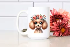 Poodle with Funny Haircut | Sublimation Clipart Product Image 2