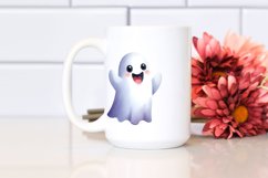 Simple Halloween Ghost Clipart Product Image 2