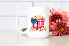 Washed Watercolor Popcorn | Sublimation Clipart Product Image 2