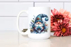 Detailed Vibrant Watercolor Winter Gnome Product Image 2