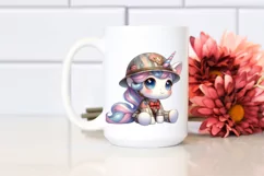 Cute Baby Unicorn Clipart Product Image 2