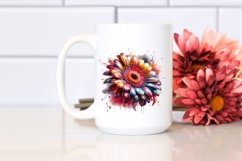 Abstract Shiny Gerbera Material Splash | Sublimation Clipart Product Image 2