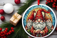 Round Christmass Ornament PNG Product Image 2