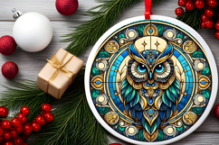 Round Christmass Ornament PNG Product Image 2