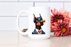 Abstract Watercolor Doberman Pinscher | Clipart Product Image 2