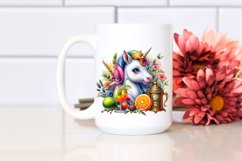 Colorful Baby Unicorn in Speakeasy, PNG Product Image 2