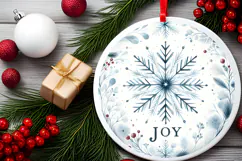 Round Christmass Ornament PNG Product Image 2