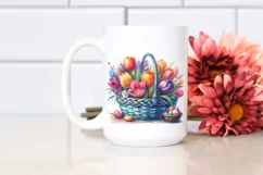Colorful Watercolor Bouquet with Hyacinth | Sublimation | Product Image 2