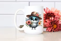 Bird Big Eyes Hat Standing Up Human Like Flower Bouquet | Product Image 2