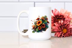 Glossy Nasturtium Material Splash | Sublimation Clipart Product Image 2