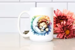 Cute Baby Lion Sleeping | Sublimation | Clipart Product Image 2