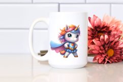 Pastel Baby Unicorn as Hero | Clipart Product Image 2