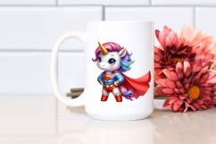 Pastel Baby Unicorn as Hero | Clipart Product Image 2