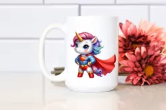 Pastel Baby Unicorn as Hero | Clipart Product Image 2