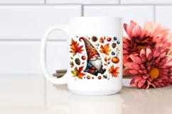 Detailed Watercolor Autumn Gnome Product Image 2