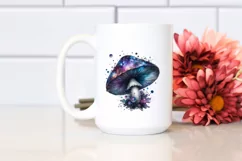 Detailed Mystical Celestial Mushroom PNG Product Image 2