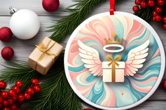 Round Christmass Ornament PNG Product Image 2
