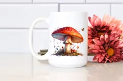 Mushroom Watercolor Splash PNG Product Image 2