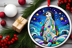 Round Christmass Ornament PNG Product Image 2