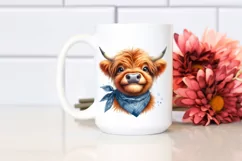 Cow Highland Cow Portrait with Bandana Product Image 2