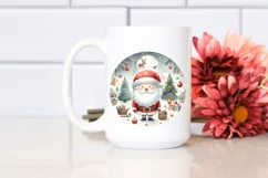 Christmas Scene with Santa's Little Helper PNG Product Image 2