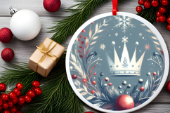 Round Christmass Ornament PNG Product Image 2