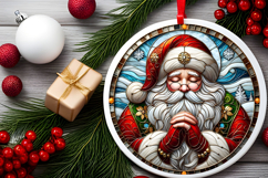 Round Christmass Ornament PNG Product Image 2
