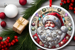 Round Christmass Ornament PNG Product Image 2