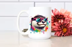 High Detail Watercolor Otter Sunglasses Product Image 2