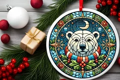 Round Christmas Ornament Sublimation|Clipart Product Image 1