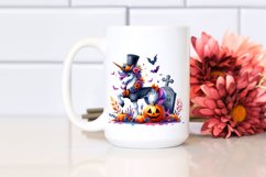 Vibrant Halloween Unicorn Clipart | Sublimation Product Image 2