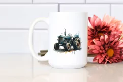 Vintage Dirty Tractor PNG Product Image 2