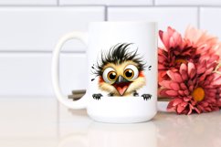 Crazy Looking Woodpecker Peeking Clipart Product Image 2
