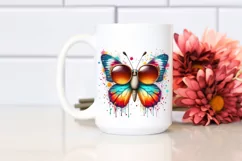 Colorful Butterfly with Vibrant Artistic Style | Sublimation Product Image 2