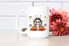 Simple Halloween Mummy's Tomb PNG Product Image 2