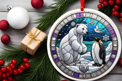 Round Christmas Ornament Sublimation|Clipart Product Image 1