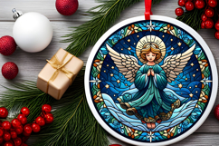 Round Christmass Ornament PNG Product Image 2