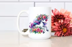 Funny Unicorn Jumping, Transparent PNG Product Image 2