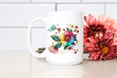 Watercolor Luxury Flower Love Splash Clipart Product Image 2