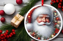 Round Christmas Ornament Sublimation|Clipart Product Image 2
