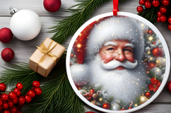 Round Christmass Ornament PNG Product Image 2