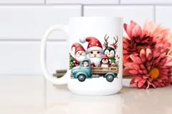 Christmas Characters Running from Truck PNG Product Image 2