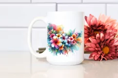 Hawayan Flower Watercolor Abstract PNG Product Image 2
