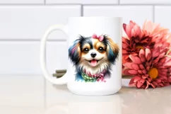 Colorful Dog Watercolor PNG Product Image 2