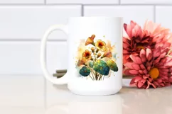 Detailed Wooden Stained Nasturtium PNG Product Image 2